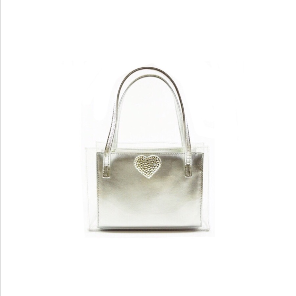 Stuart Weitzman transparent vinyl mini handbag